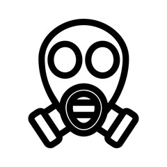 gas mask icon or logo isolated sign symbol vector illustration - high quality black style vector icons
