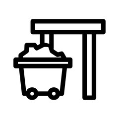 mine icon or logo isolated sign symbol vector illustration - high-quality black style vector icons
