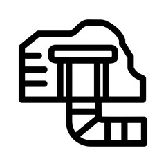 mine icon or logo isolated sign symbol vector illustration - high-quality black style vector icons
