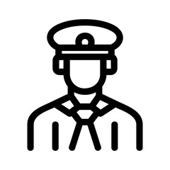 pilot icon or logo isolated sign symbol vector illustration - high quality black style vector icons
