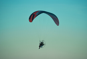 paraglider in the sky 