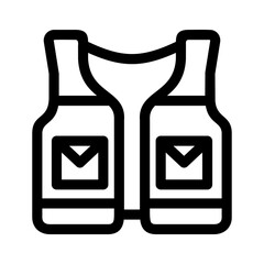 vest icon or logo isolated sign symbol vector illustration - high quality black style vector icons
