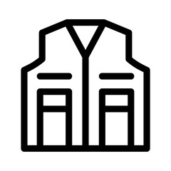 vest icon or logo isolated sign symbol vector illustration - high quality black style vector icons
