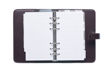 Organizer on white background