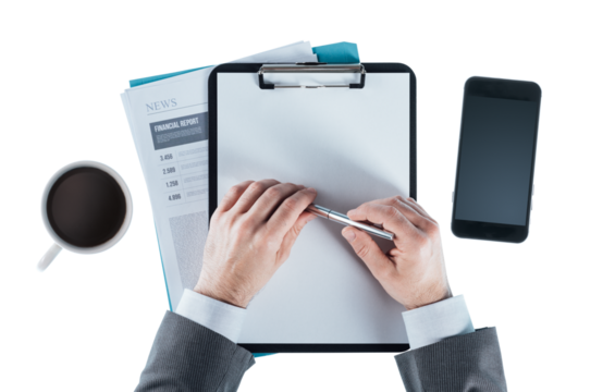 Businessman at office desk