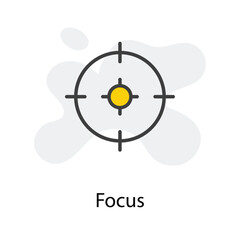 Focus icon design stock illustration
