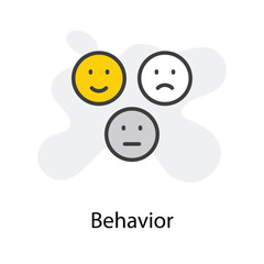 Behavior icon design stock illustration