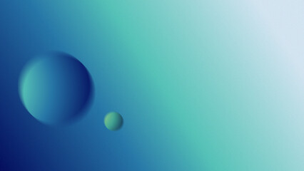 Solar System with two planets with grain texture suitable for web design display purposes, banners and student presentations