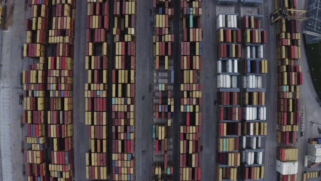 Aerial view of Tekirdag Harbour. 4K Footage in Turkey