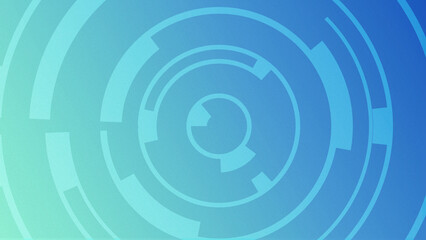 two dimensional illustration abstract futuristic electronic circle circuit technology background concept