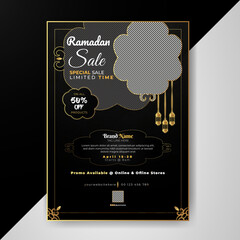 Ramadan Fashion Sales Flyer Vector Template 2023