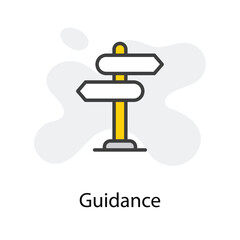 Guidance icon design stock illustration