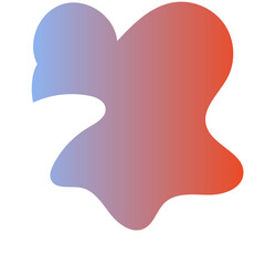 Futuristic Abstract Shapes Gradient Decor 