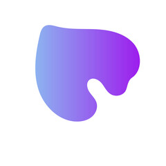 Futuristic Abstract Shapes Gradient Decor 