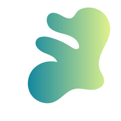 Futuristic Abstract Shapes Gradient Decor 