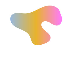 Futuristic Abstract Shapes Gradient Decor 