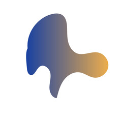 Futuristic Abstract Shapes Gradient Decor 