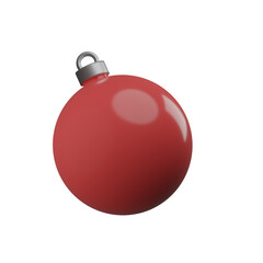 red christmas ball