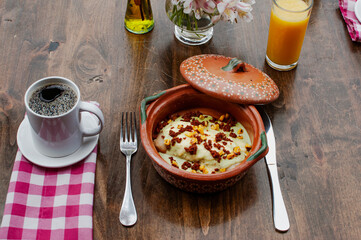 Desayuno al aire libre.