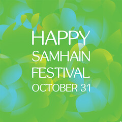 Samhain festival. Design suitable for greeting card poster and banner