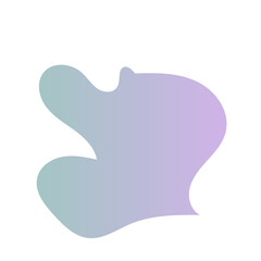 Fototapeta premium Futuristic Abstract Shapes Gradient Decor 