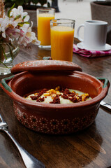Desayuno al aire libre.