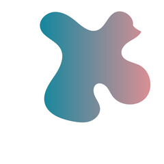 Futuristic Abstract Shapes Gradient Decor 