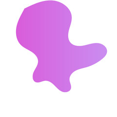 Futuristic Abstract Shapes Gradient Decor 