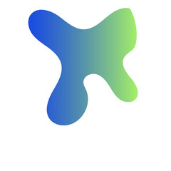 Futuristic Abstract Shapes Gradient Decor 