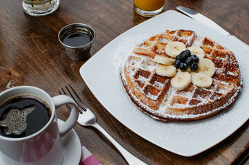 Desayuno al aire libre.