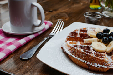 Desayuno al aire libre.