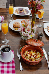 Desayuno al aire libre.