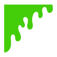 Dripping liquid paint splashes