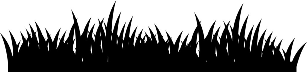 Silhouette Grass Illustration