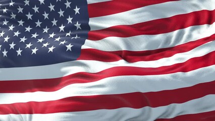 usa flag background wavy 4k resolution, 60 fps - Powered by Adobe