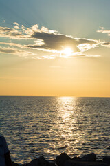 warm and golden sunset feeling holiday mood