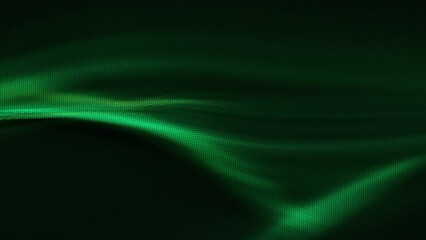 Abstract Halftone Dots Loop Background with Green and Black Swirl Blur Pattern - Powered by Adobe