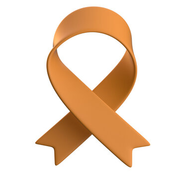 orange ribbon for kidney cancer
