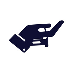 Car on hand icon