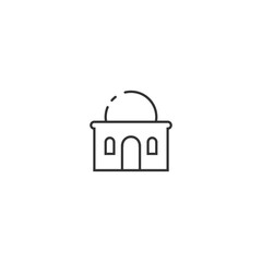 Muslim Building Icon Concept Isolated