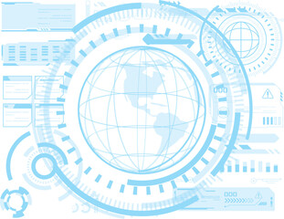 テクノロジー　インターフェイス　テロップ　デザイン
