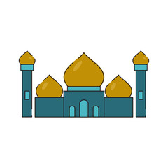 Muslim Building Icon Concept Isolated