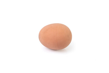Egg shaped rubber eraser isolate on white, soft focus close up