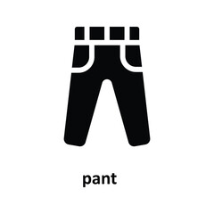 pant Vector  solid Icons. Simple stock illustration stock
