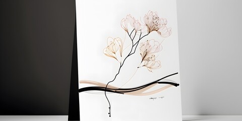 poster of cherry blossom created using AI Generative Technology