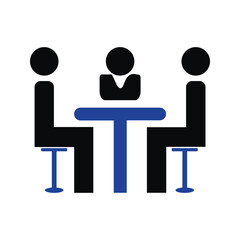 business meeting table icon