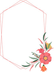 Flower Frame Illustration