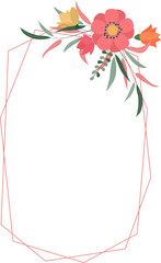 Flower Frame Illustration