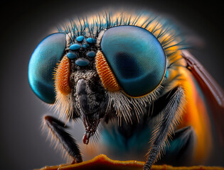 Macro Photography of a Botfly - Get up Close and Personal Created with Generative AI