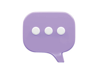 3d rendering vector message icon illustration